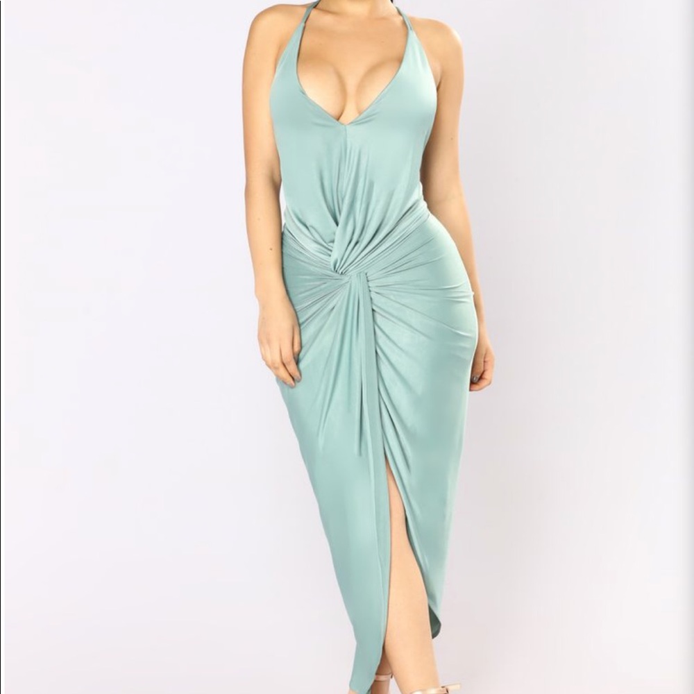 Green/ blue dress